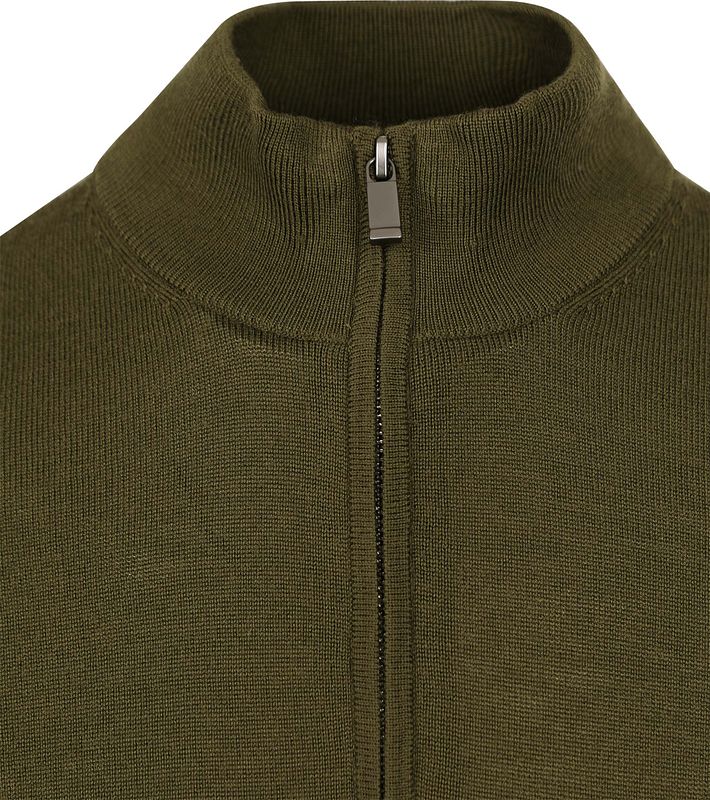 Suitable Merino Half Zip Trui Olijfgroen MRI HZ 23 Kl 141475 Olive