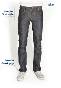 Nudie Jeans Maatwijzer