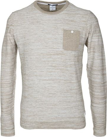 Blue Industry Pullover Beige