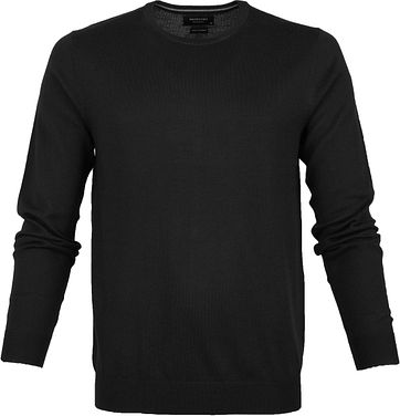 Profuomo Pullover Rundhals Schwarz