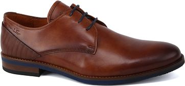 Van Lier Glattes Leder Schuh Cognac