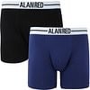 Alan Red Boxer Dunkelblau/Schwarz 2er-Pack 7001-M3 Boxer Lasting
