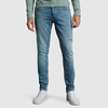 Cast Iron Riser Jeans Slim Soft Blue Model / Voorkant