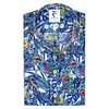 R2 Chemise Manches Courtes Imprimé Bleu  Product