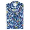 R2 Shirt Short Sleeves Print Blue Product