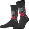 Burlington Manchester Socken Kariert Grau 3096 Product / Detail