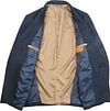 Suitable Blazer Herringbone Merino Wool Navy