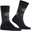 Burlington Manchester Socks Checkered Black 3000 Product