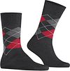 Burlington Manchester Socks Checkered Grey 3096 Product / Detail