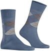 Burlington Manchester Socks Checkered Blue 6274 Product