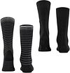 Burlington Everyday 2-Pack Stripes Black Product / Achterkant