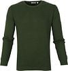 KnowledgeCotton Apparel Pullover Waves Dark Green 80597-1278 order online | Suitable