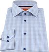 Suitable Chemise Col Italien Carreaux Bleu Product / Detail