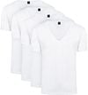 Suitable T-shirt White Deep V-neck Vitaru Stretch 4 Pack 160-2 DeepV 95/5 Vitaru