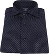 OLYMP Luxor Jersey Stretch Hemd 24/Seven Punkte Dunkelblau Product / Achterkant