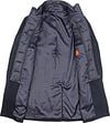 Suitable Manteau Mix Laine Twill Marine Product / Detail
