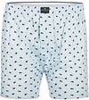 Steppin' Out Boxershort Print Poplin Lichtblauw SM232.1601.06-2001 kopen | Suitable