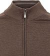 Casa Moda Pullover Zip Petrol Brown Product / Detail