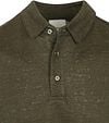 KnowledgeCotton Apparel Polo Shirt Linen Dark Green Product / Detail