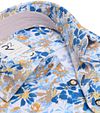R2 Shirt Knitted Floral Print Blue Extra Long Sleeves Product / Detail
