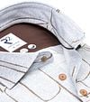 R2 Chemise Impression Herringbone Bleu Product / Detail