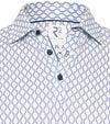 R2 Amsterdam Piqué Polo Shirt Wheel Track Print Blue Product / Detail
