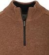 State Of Art Half Zip Pullover Melange Camel Brown Product / Detail