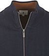 State Of Art Cardigan Fine Contrast Wool Blend Navy Product / Detail
