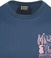 Scotch & Soda T-Shirt Artwork Blauw Product / Detail