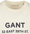 Gant T-shirt Graphic Logo Ecru Product / Detail