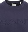 Gant Pullover Embossed Logo Navy Product / Detail