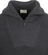 No Excess Half Zip Pullover Two Coloured Melange Black Product / Detail