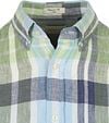 Gant Overhemd Linnen Ruiten Blauw Groen Product / Detail