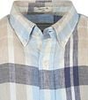 Gant Short Sleeve Shirt Linen Checks Blue Product / Detail