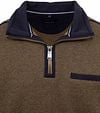 Casa Moda Halfzip Sweater Ochre Yellow Product / Detail
