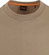 BOSS T-shirt Backprint Lichtbruin Product / Detail