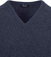 William Lockie V-Neck Lambswool Indigo Melange Product / Detail