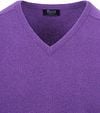 William Lockie V-Neck Lambswool Purple Product / Detail