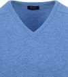 William Lockie V-Neck Lambswool Jeans Melange Product / Detail