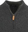 William Lockie Half Zip Pullover Lambswool Charcoal Melange Product / Detail