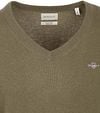 Gant Pullover V-Neck Wool Blend Army Green Product / Detail