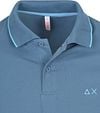 Sun68 Poloshirt Small Stripe Collar Avio Blauw Product / Detail
