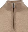 Suitable Merino Half Zip Sweater Beige Product / Detail