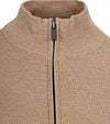 Suitable Half Zip Trui Structuur Beige Product / Detail
