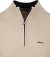 NZA Half Zip Trui Christopher Melange Sand Product / Detail