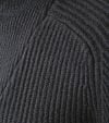No Excess Half Zip Pullover Two Coloured Melange Black Product / Detail
