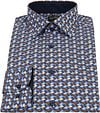 OLYMP Lvl 5 Overhemd Dessin Blauw Product / Detail