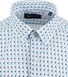 Suitable Short Sleeve Overhemd Print Blauw Product / Detail