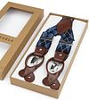 Suitable Luxe Suspenders Checks Navy Verpakking