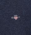 Gant Halfzip Wool Sweater Logo Melange Navy Product / Detail